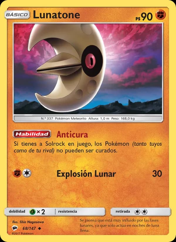 Lunatone card in Spanish