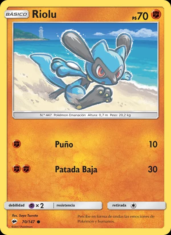 Riolu card in Spanish