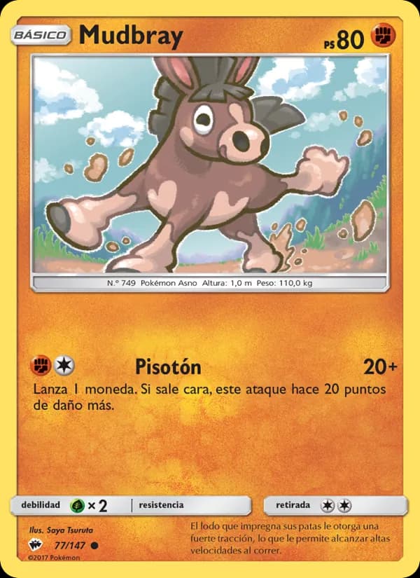 Mudbray card in Spanish