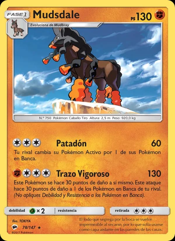 Mudsdale card in Spanish