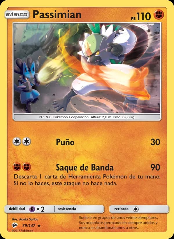Passimian card in Spanish