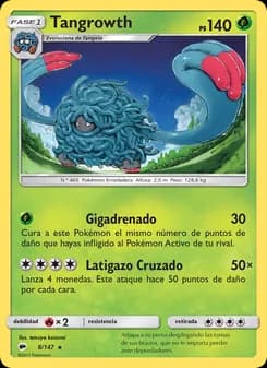 Tangrowth card in Spanish