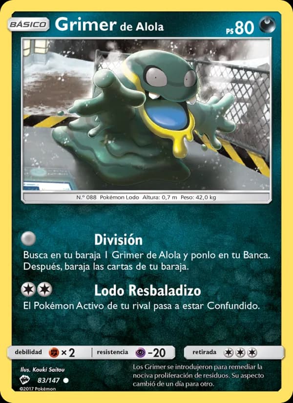 Grimer de Alola card in Spanish