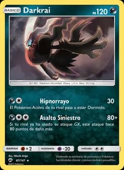 Darkrai card in Spanish