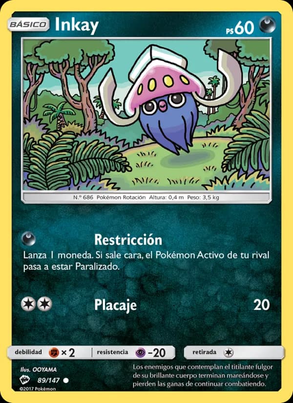 Inkay card in Spanish