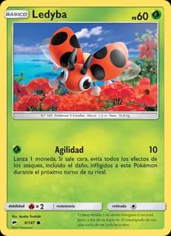 Ledyba card in Spanish