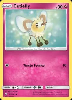 Cutiefly card in Spanish