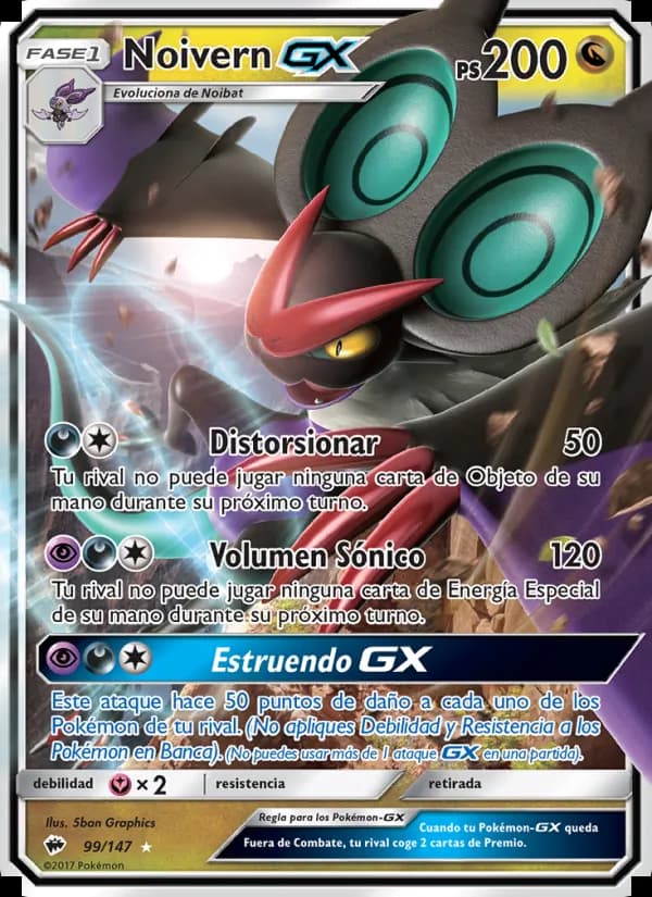 Noivern GX card in Spanish