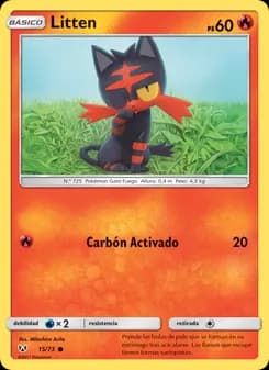 Litten card in Spanish