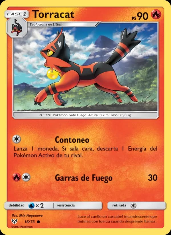 Torracat card in Spanish