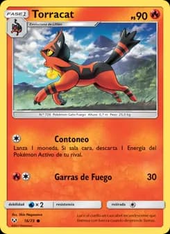 Torracat card in Spanish