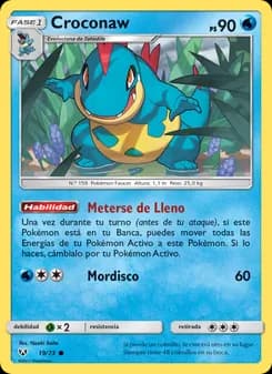 Croconaw card in Spanish