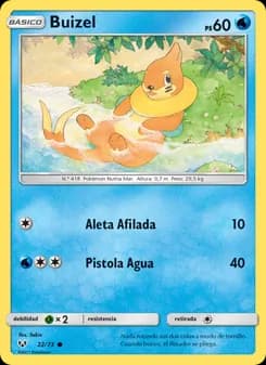 Buizel card in Spanish
