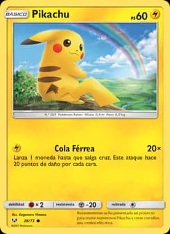 Pikachu card in Spanish