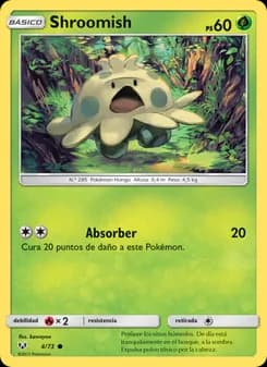 Shroomish card in Spanish