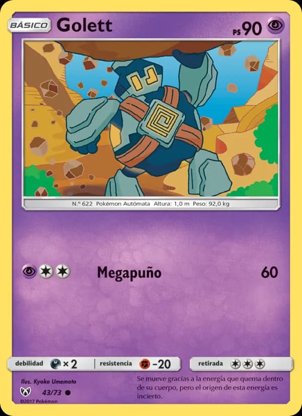Golett card in Spanish