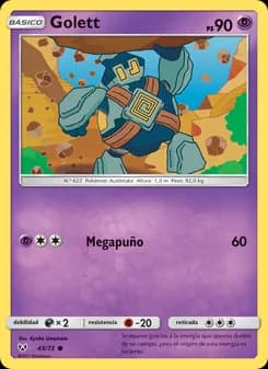 Golett card in Spanish