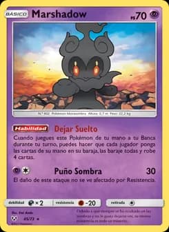 Marshadow card in Spanish