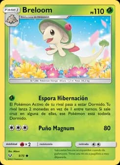 Breloom card in Spanish
