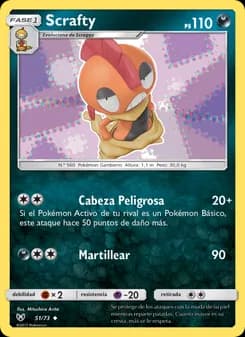 Scrafty card in Spanish
