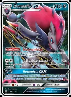 Zoroark GX card in Spanish