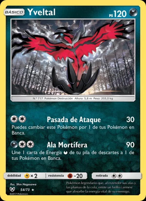 Yveltal card in Spanish