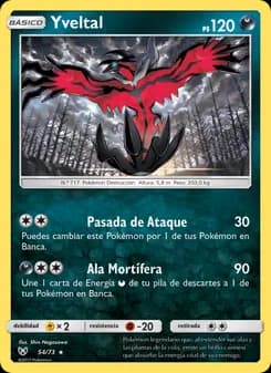 Yveltal card in Spanish