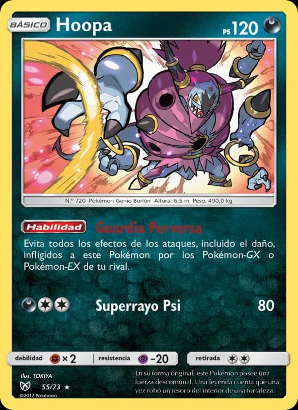 Hoopa card in Spanish