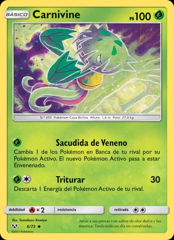 Carnivine card in Spanish