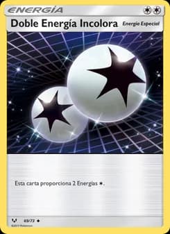 Doble Energía Incolora card in Spanish