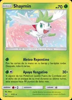 Shaymin card in Spanish