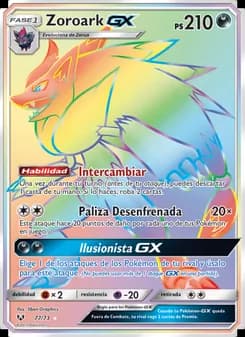 Zoroark GX card in Spanish