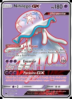 Nihilego GX card in Spanish