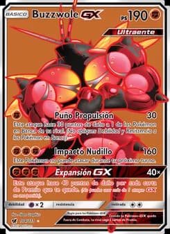 Buzzwole GX card in Spanish