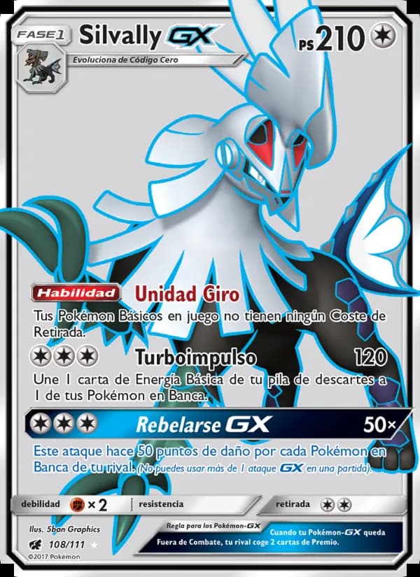 Silvally GX card in Spanish