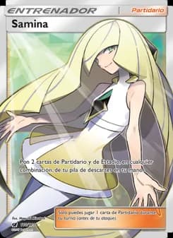 Samina card in Spanish