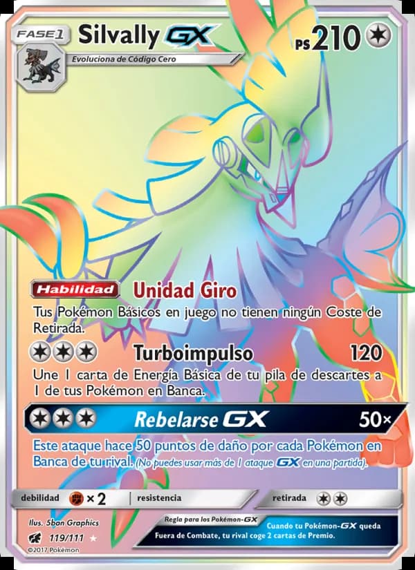 Silvally GX card in Spanish