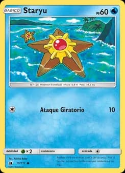 Staryu card in Spanish