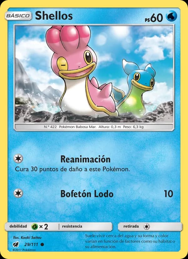Shellos card in Spanish