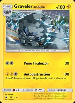 Graveler de Alola card in Spanish