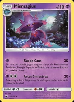Mismagius card in Spanish