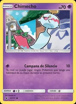 Chimecho card in Spanish