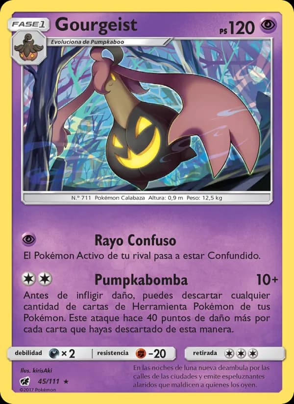 Gourgeist card in Spanish