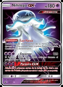 Nihilego GX card in Spanish