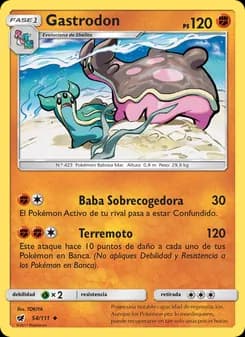 Gastrodon card in Spanish
