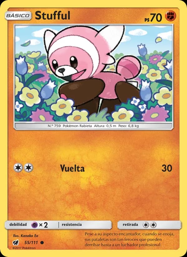 Stufful card in Spanish