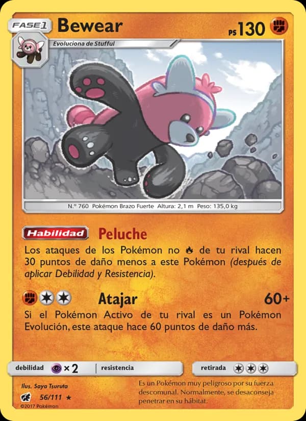 Bewear card in Spanish