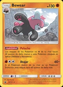 Bewear card in Spanish