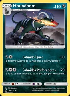 Houndoom card in Spanish