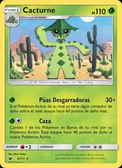 Cacturne card in Spanish